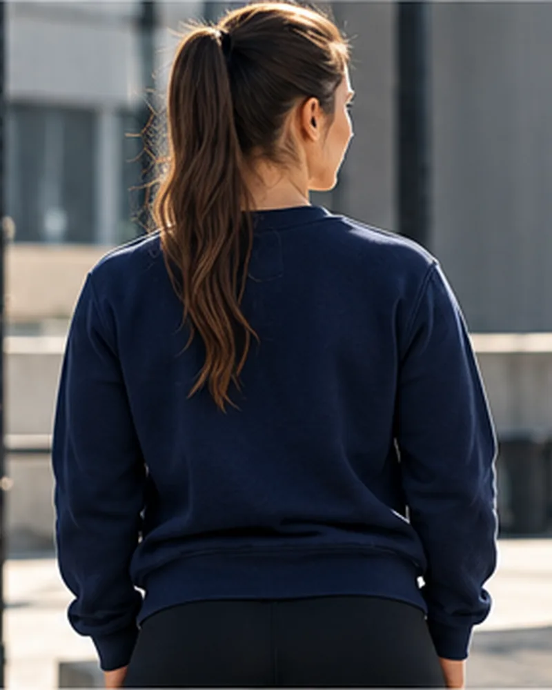 Dos du sweat GA porté par une femme